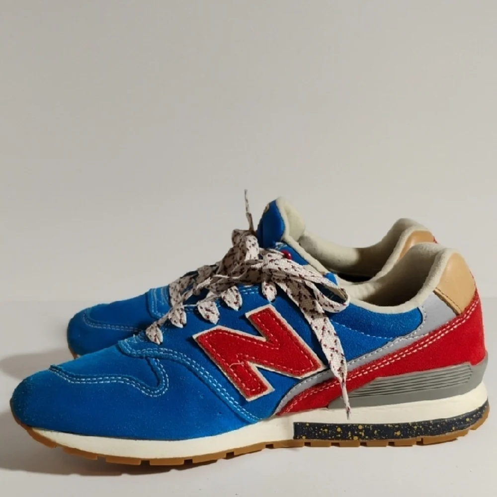 New Balance Women's Blue and Red Athletic Shoes - Picture 1 of 16